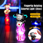 🎲 360° Spinning Dice Lighter 🔥 Windproof Jet Blue Flame, LED, Refillable EDC Gadget