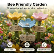 🌸Flower-shaped resin bee watering station🐝💧