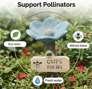 🌸Flower-shaped resin bee watering station🐝💧