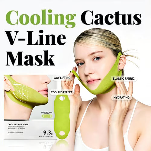 🏆Hot Sale⚡Cooling Cactus V-Line Mask