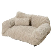 💎 Plush Calming Pet Sofa Bed – Raised Rim, Removable Cover & Non-Slip Bottom for Cats & Dogs 🛋️🐾