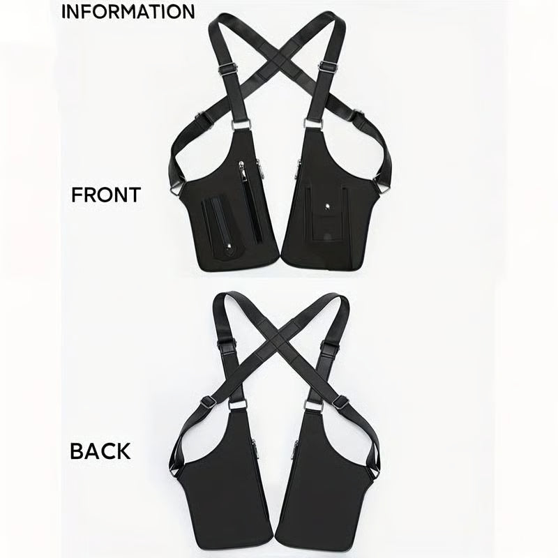Premium Leather Adjustable Underarm Shoulder Bag for Men & Women